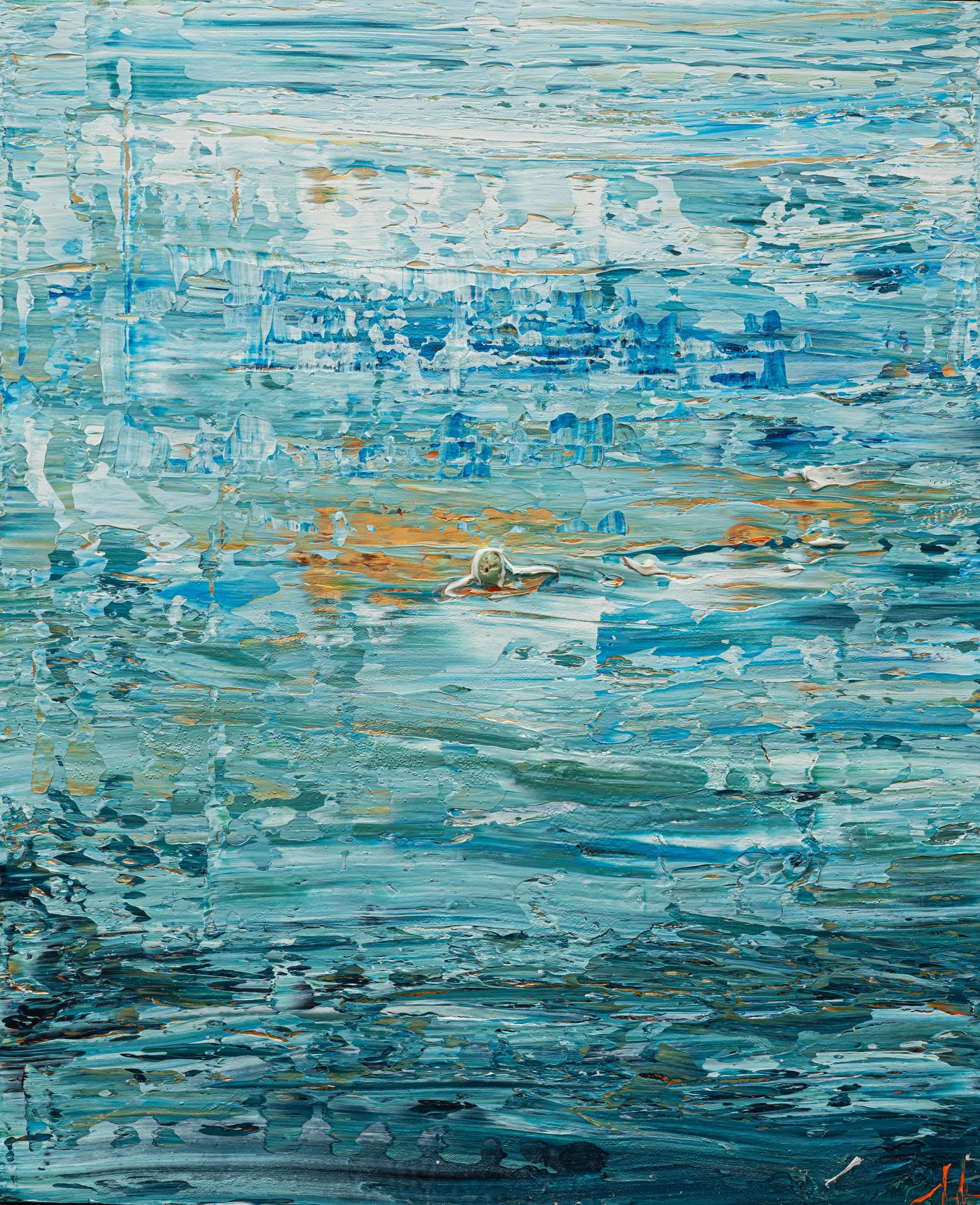 Abstract Blue — texture detail
