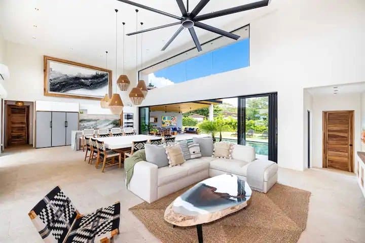 An original painting by Malu Moreira installed in a home — collected work 18, Guanacaste, Costa Rica