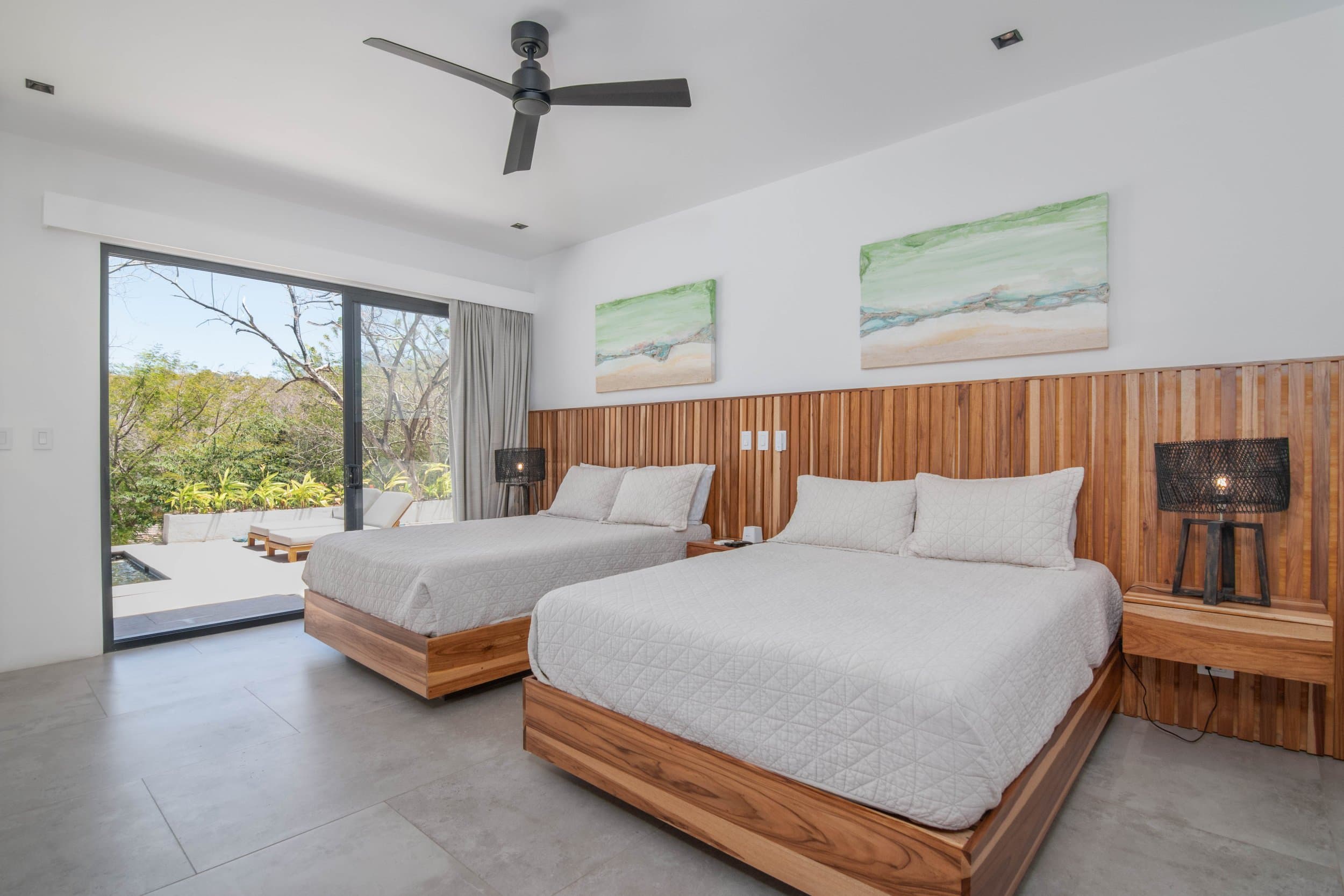 An original painting by Malu Moreira installed in a home — collected work 32, Guanacaste, Costa Rica