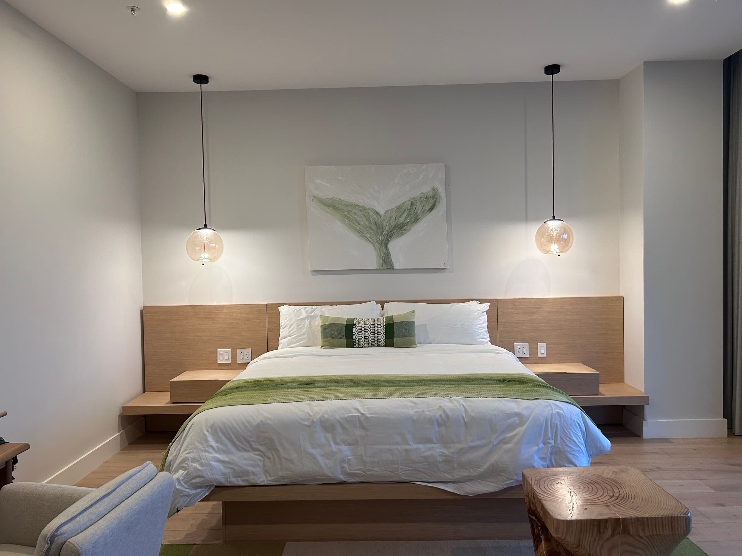 An original painting by Malu Moreira installed in a home — collected work 43, Guanacaste, Costa Rica