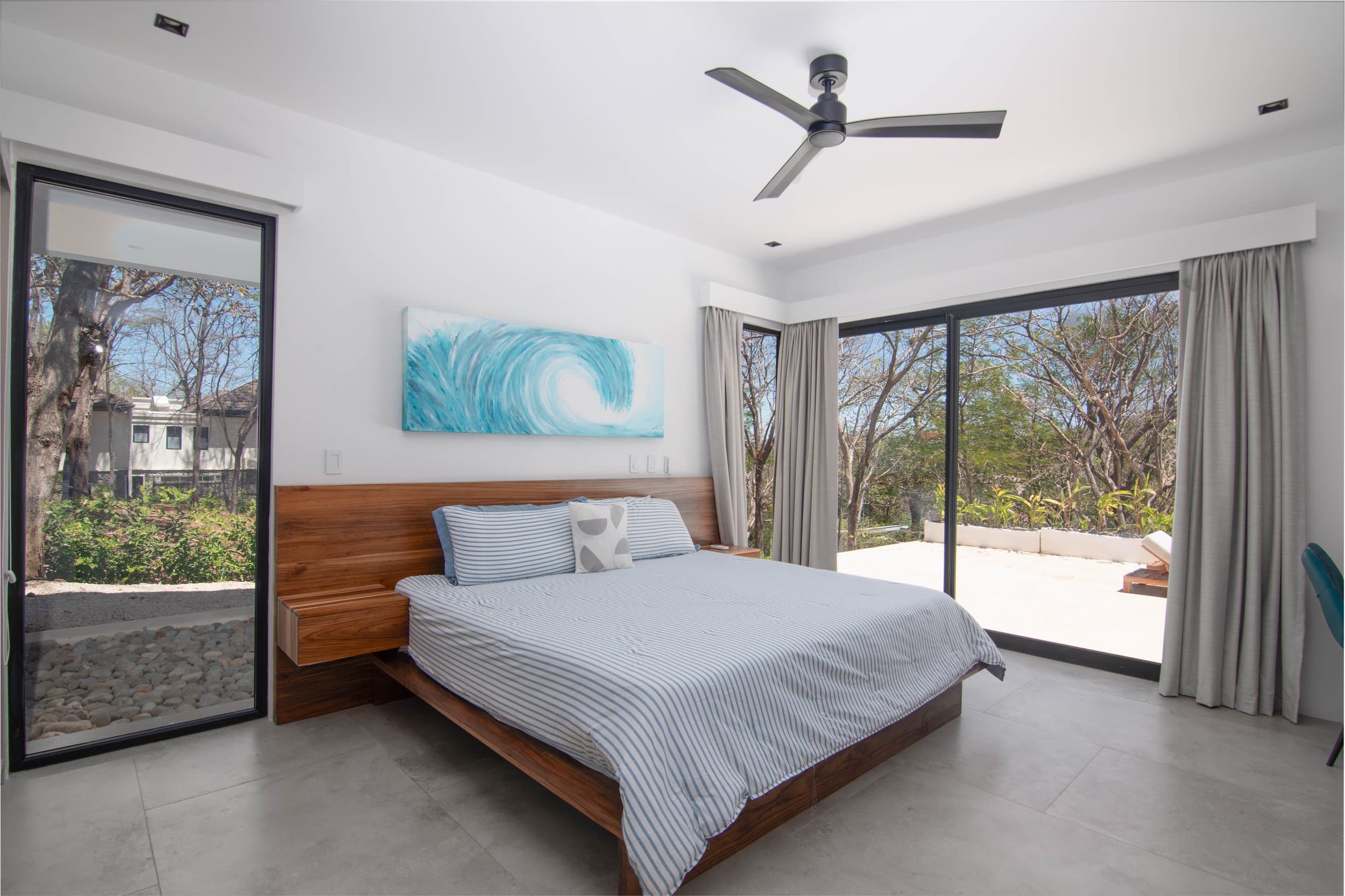 An original painting by Malu Moreira installed in a home — collected work 49, Guanacaste, Costa Rica