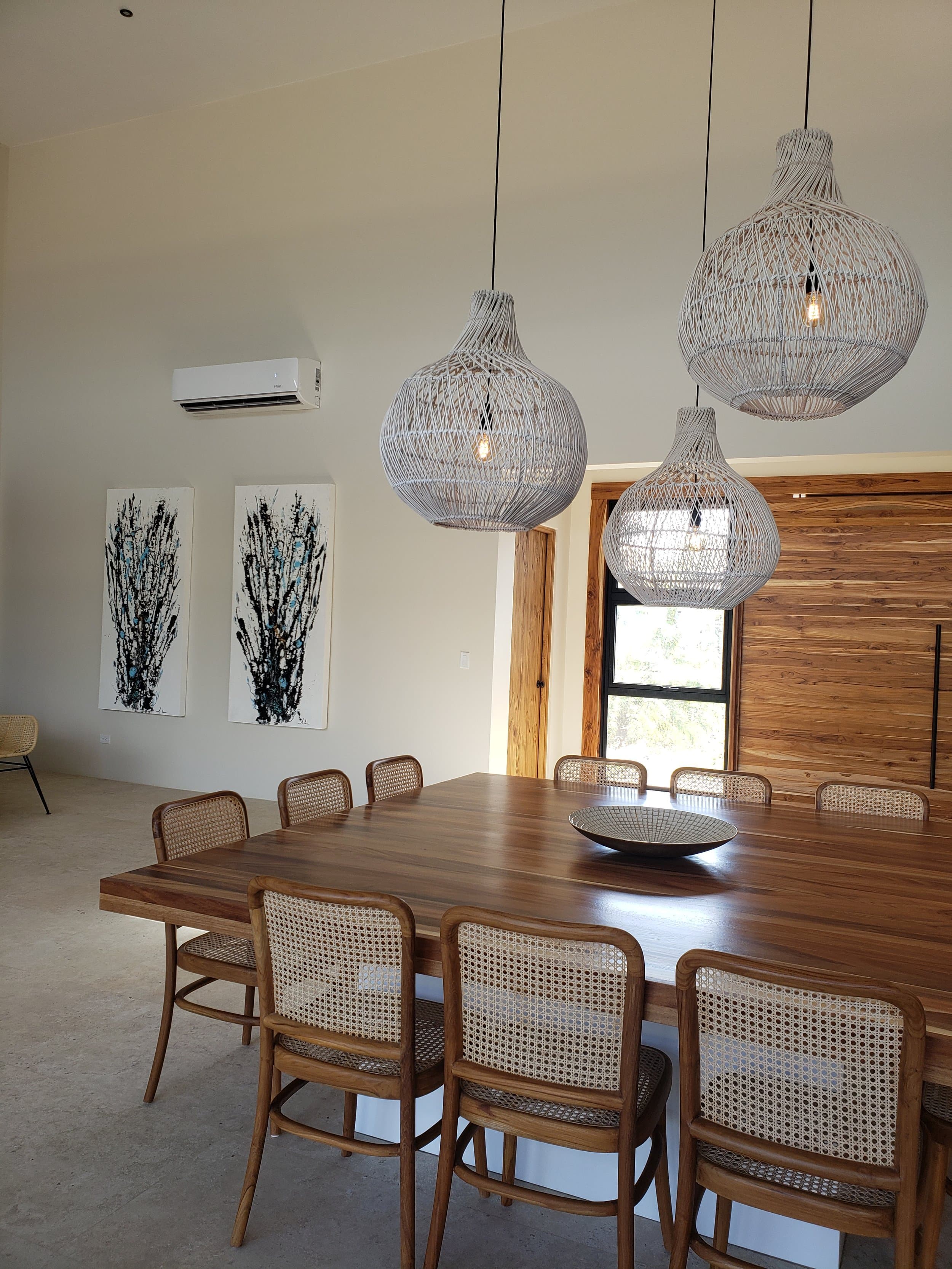 An original painting by Malu Moreira installed in a home — collected work 59, Guanacaste, Costa Rica
