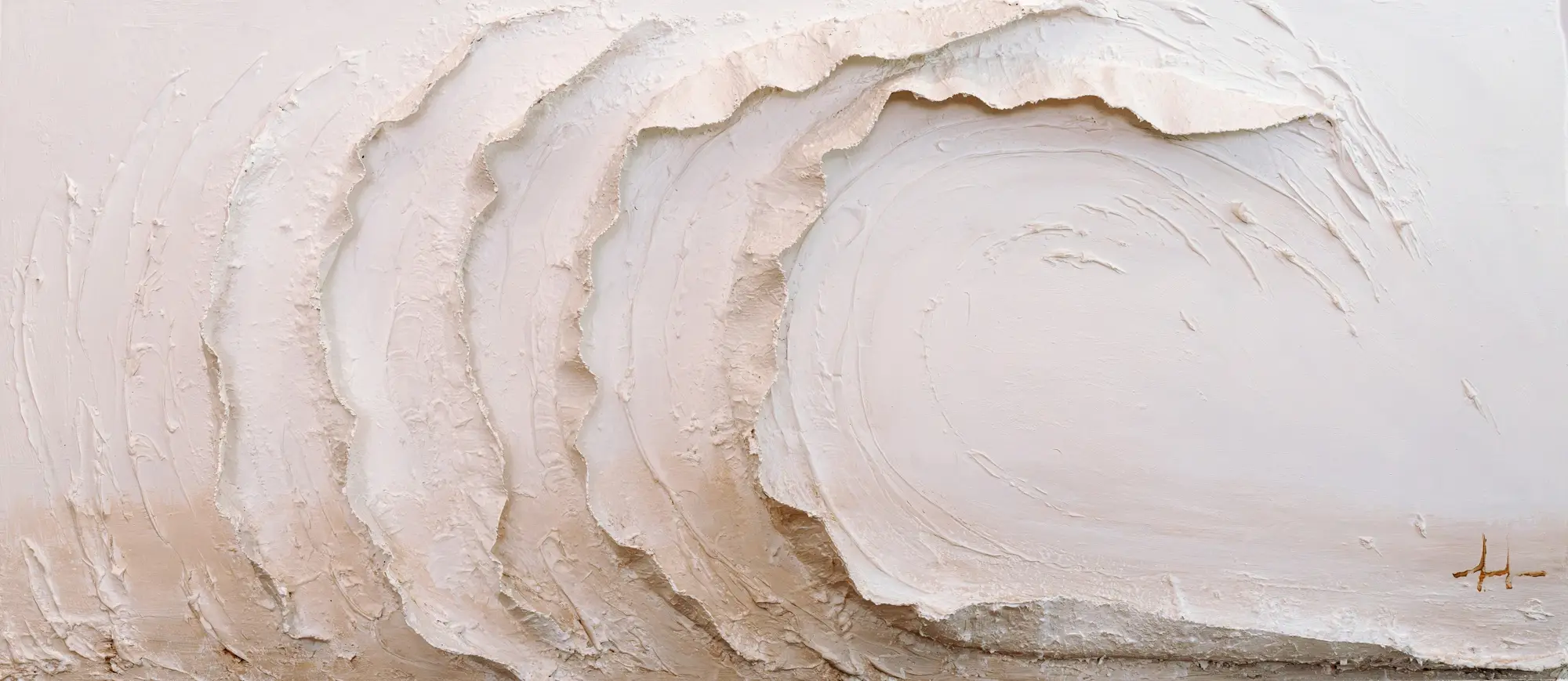3D Organic Wave, an original abstract painting by Malu Moreira, Guanacaste, Costa Rica