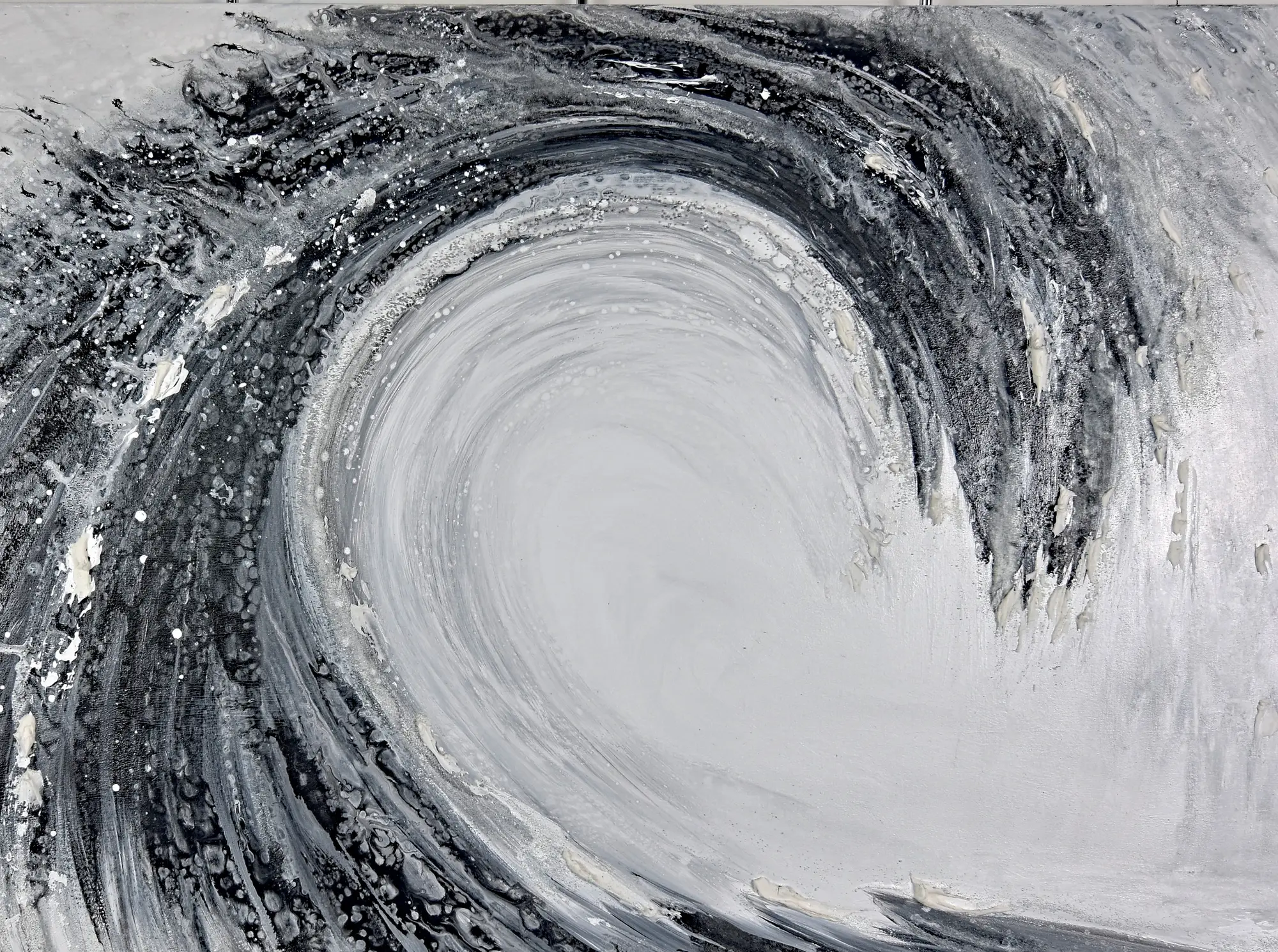 Black waves — texture detail