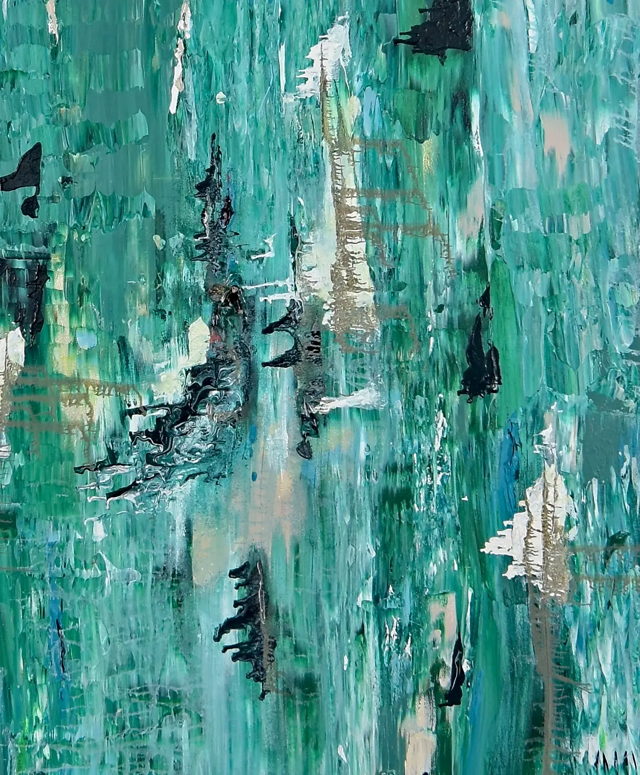 Green forest  mono congo — texture detail
