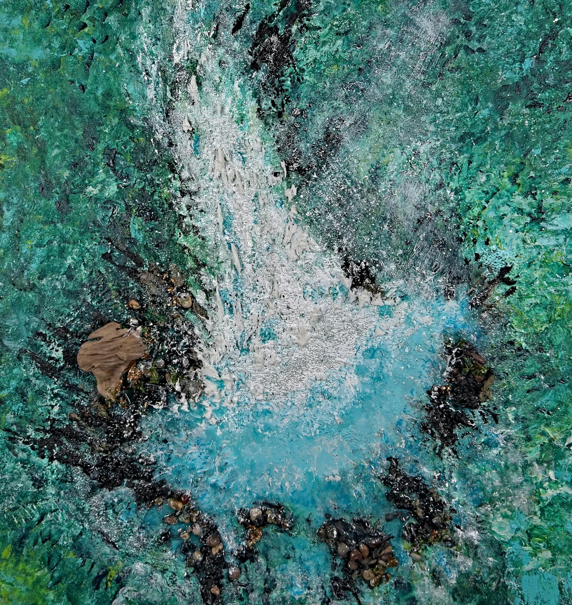Rio celeste — installed view